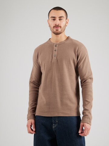 Jack & Jones Premium Футболка в Коричневый: спереди