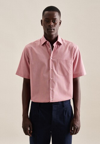 SEIDENSTICKER Regular fit Business shirt in Red: front