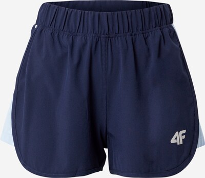 4F Sportshorts in dunkelblau / weiß, Produktansicht