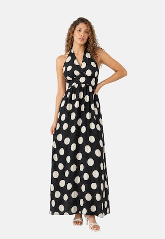 Elara Kleid in Schwarz: Vorderseite