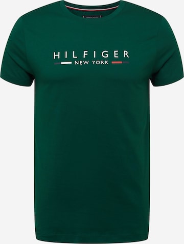 zaļš TOMMY HILFIGER T-Krekls 'New York': no priekšpuses