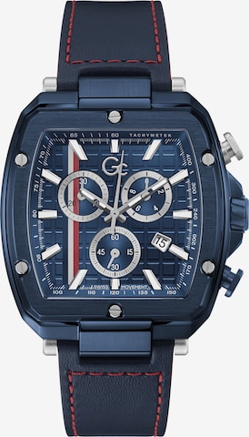Gc Analoog horloge 'Spirit Tonneau ' in Blauw: voorkant