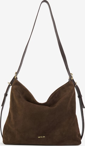 Nat&Nin Сумка через плечо 'MOREEN' в Коричневый: спереди