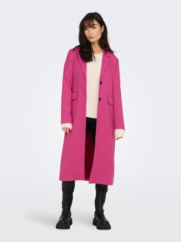 Manteau mi-saison 'MAIKEN' ONLY en rose : devant