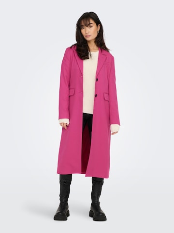 ONLY Ανοιξιάτικο και φθινοπωρινό παλτό 'MAIKEN' σε ροζ: μπροστά