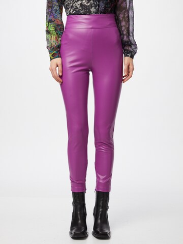 GUESS - Skinny Leggings 'Priscilla' en lila: frente