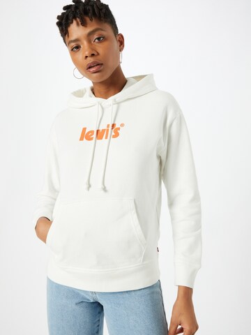 Sweat-shirt 'Graphic Standard Hoodie' LEVI'S ® en blanc : devant