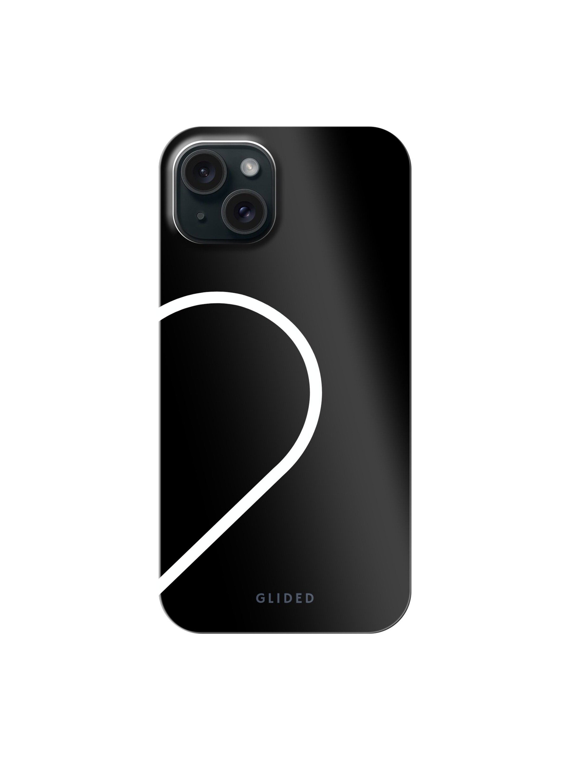 Glided Smartphone Case 'Harmony Black Glided Handyhülle' in Black: front