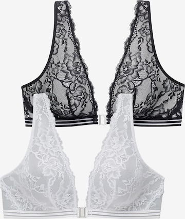 Invisible Soutien-gorge PETITE FLEUR en noir : devant