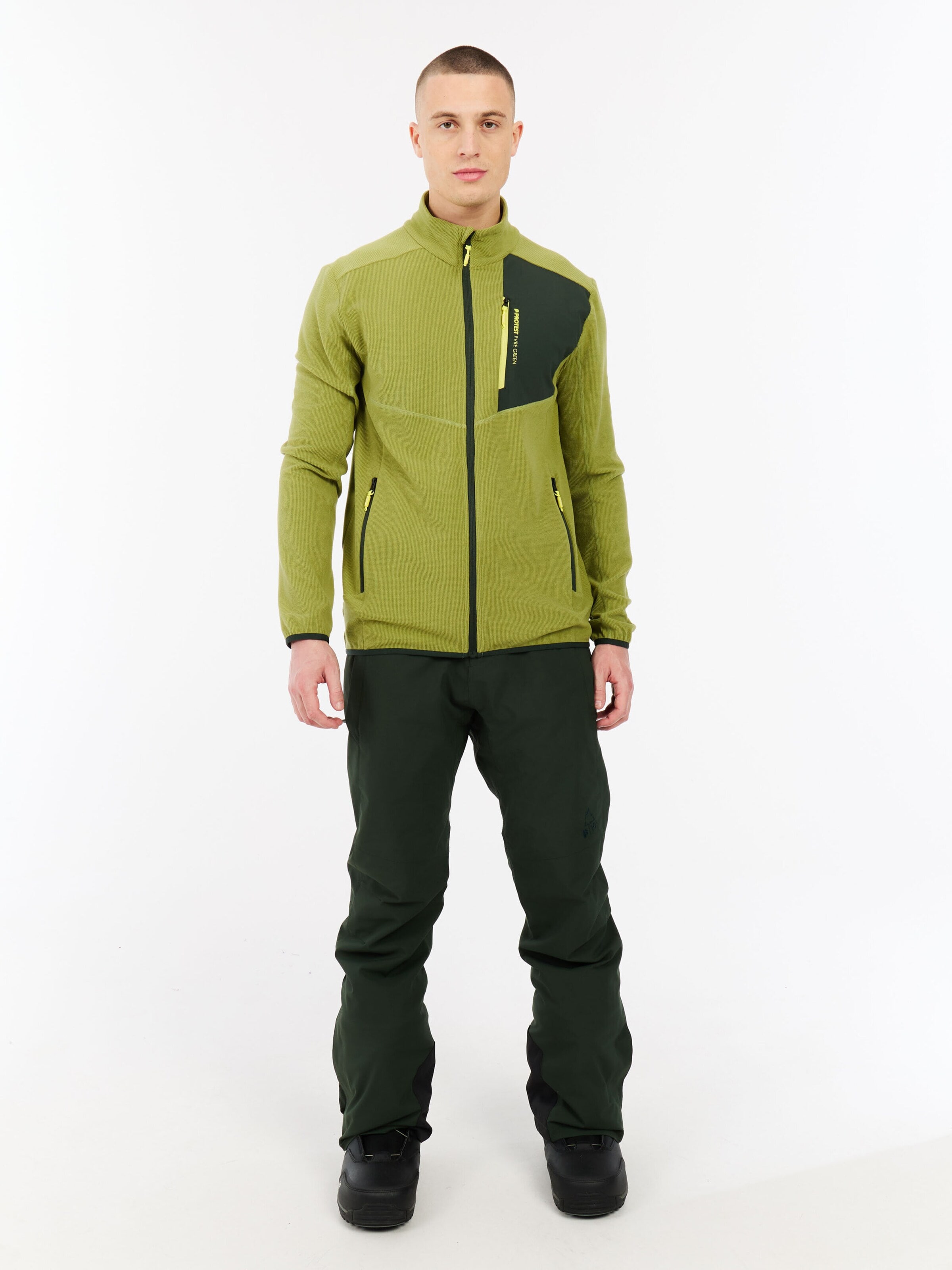 PROTEST Fleece jas 'PRTPallas' in Groen