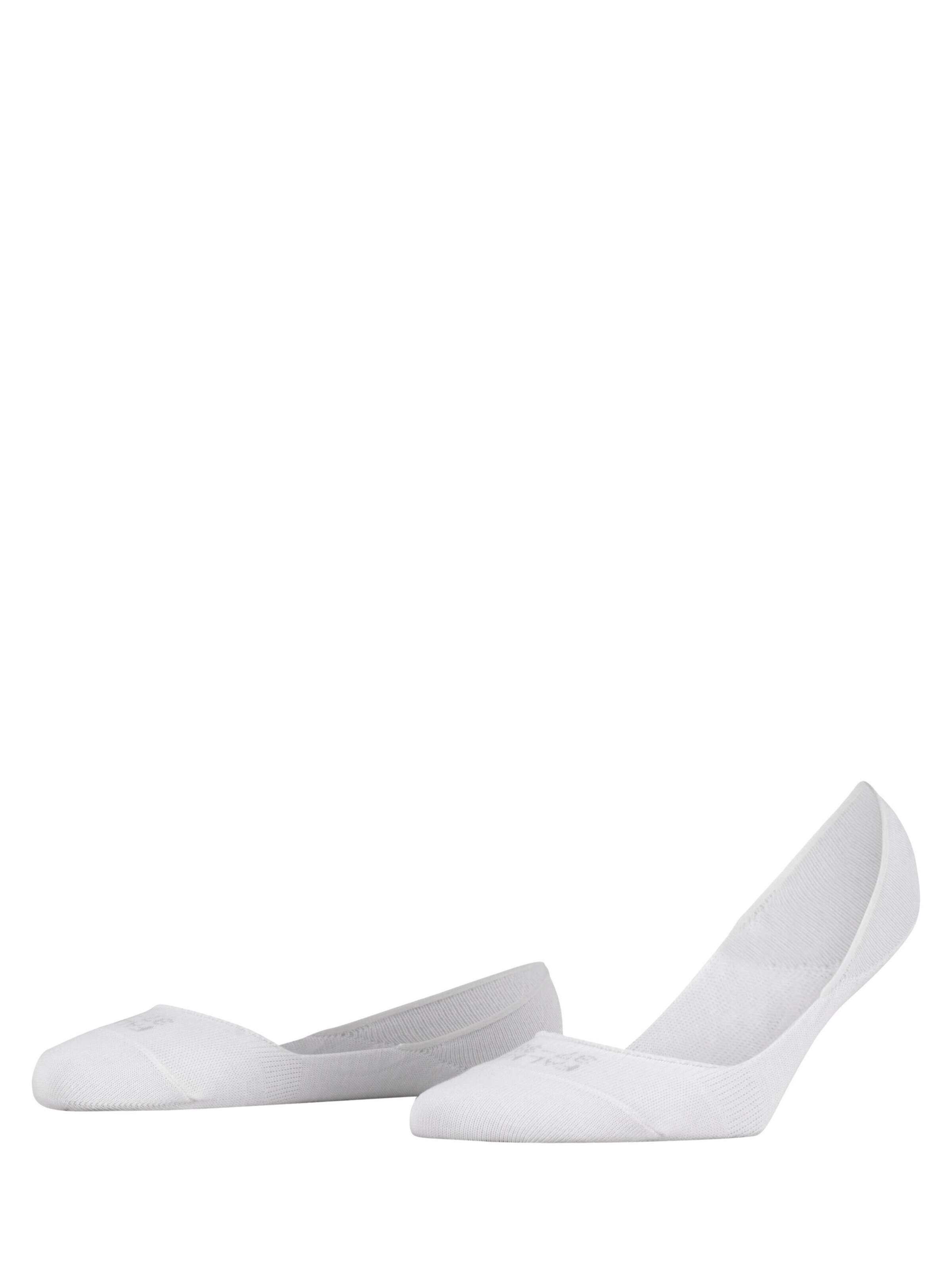 FALKE Ankle Socks 'Step Medium Cut Box' in White: front