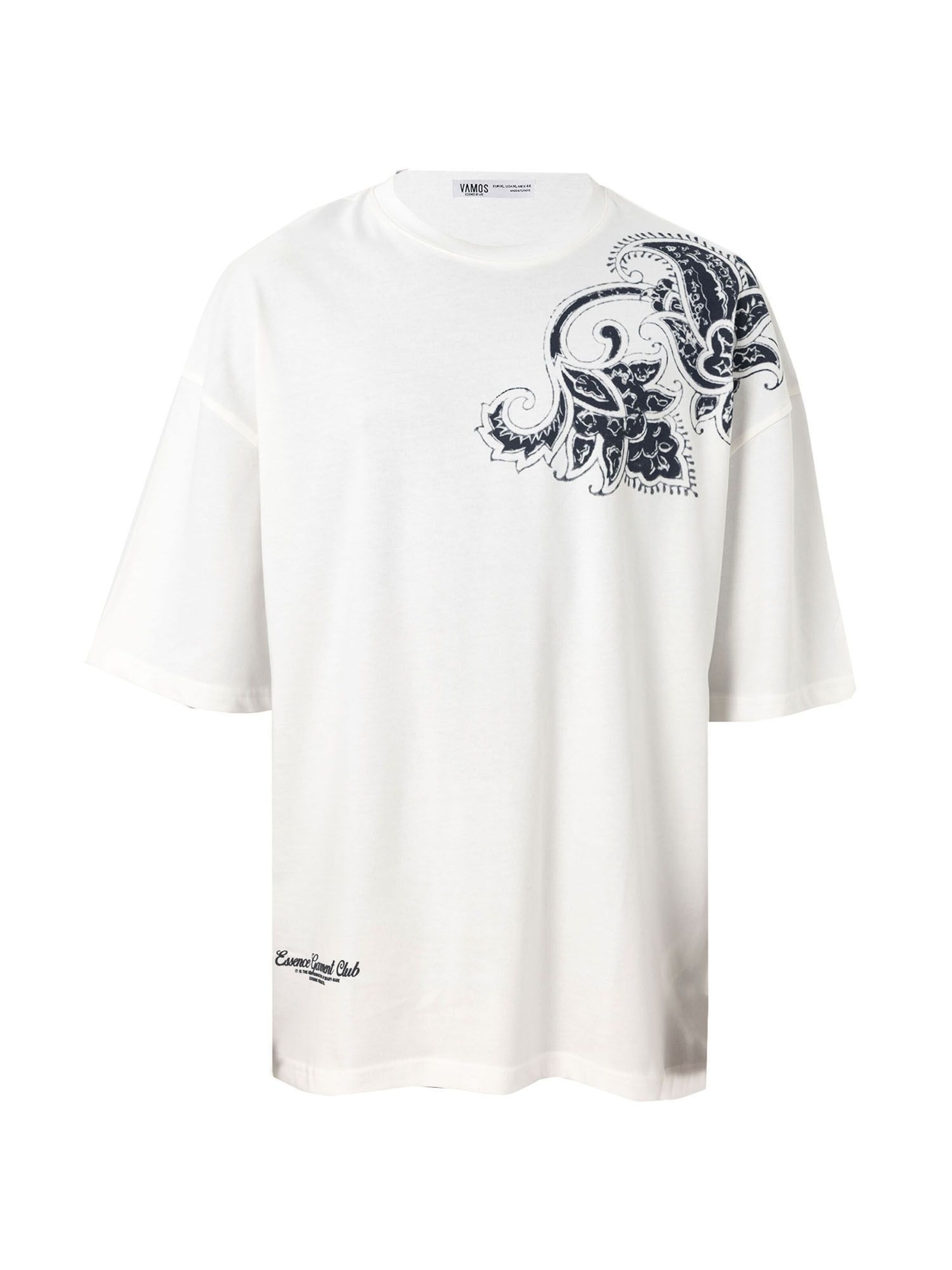 balts VAMOS CLO T-Krekls: no priekšpuses