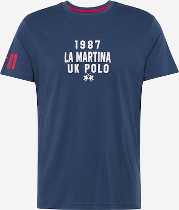 La Martina T-Shirt in Blau: predná strana