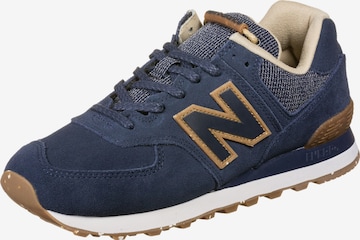 Sneaker bassa 'ML574' di new balance in blu: frontale