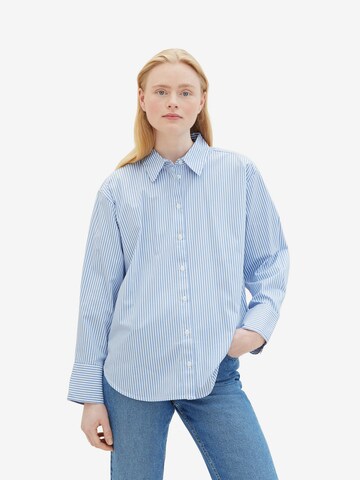 TOM TAILOR DENIM Blouse in Blauw