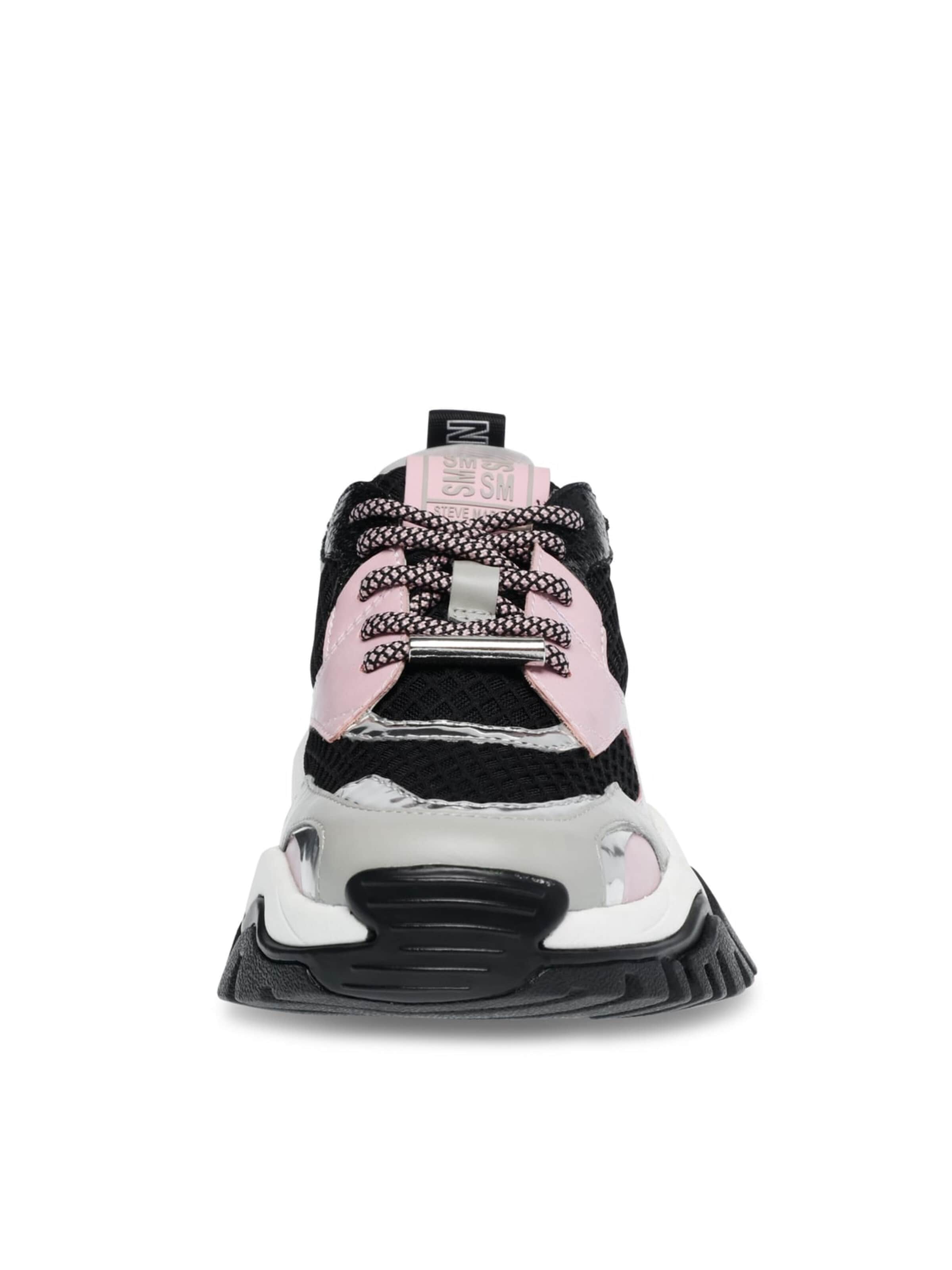 STEVE MADDEN Buty sportowe sznurowane 'Womens Trilling Pink / Blk Lace-Up Low-Profile Shoes' w kolorze różowy