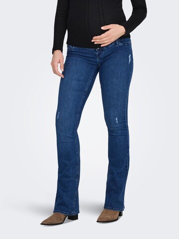 Only Maternity Flared Jeans 'OLMBlush' i blå: forside