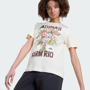 T-shirt fonctionnel 'Adidas x Farm Rio' ADIDAS SPORTSWEAR en beige