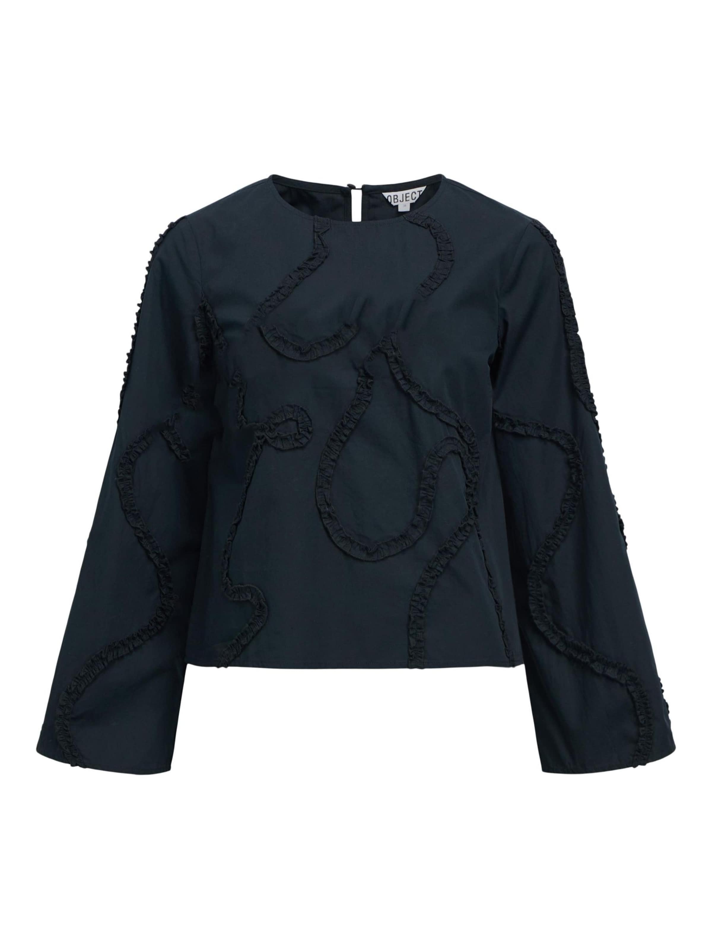 Camicia da donna di OBJECT in blu: frontale