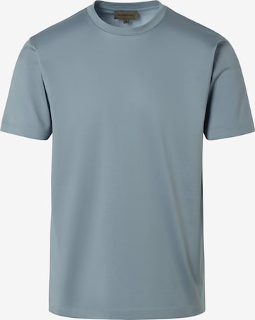 BENVENUTO Shirt 'ADELMO', Model ist 186 cm groß und trägt Größe M in Blau: Vorderseite