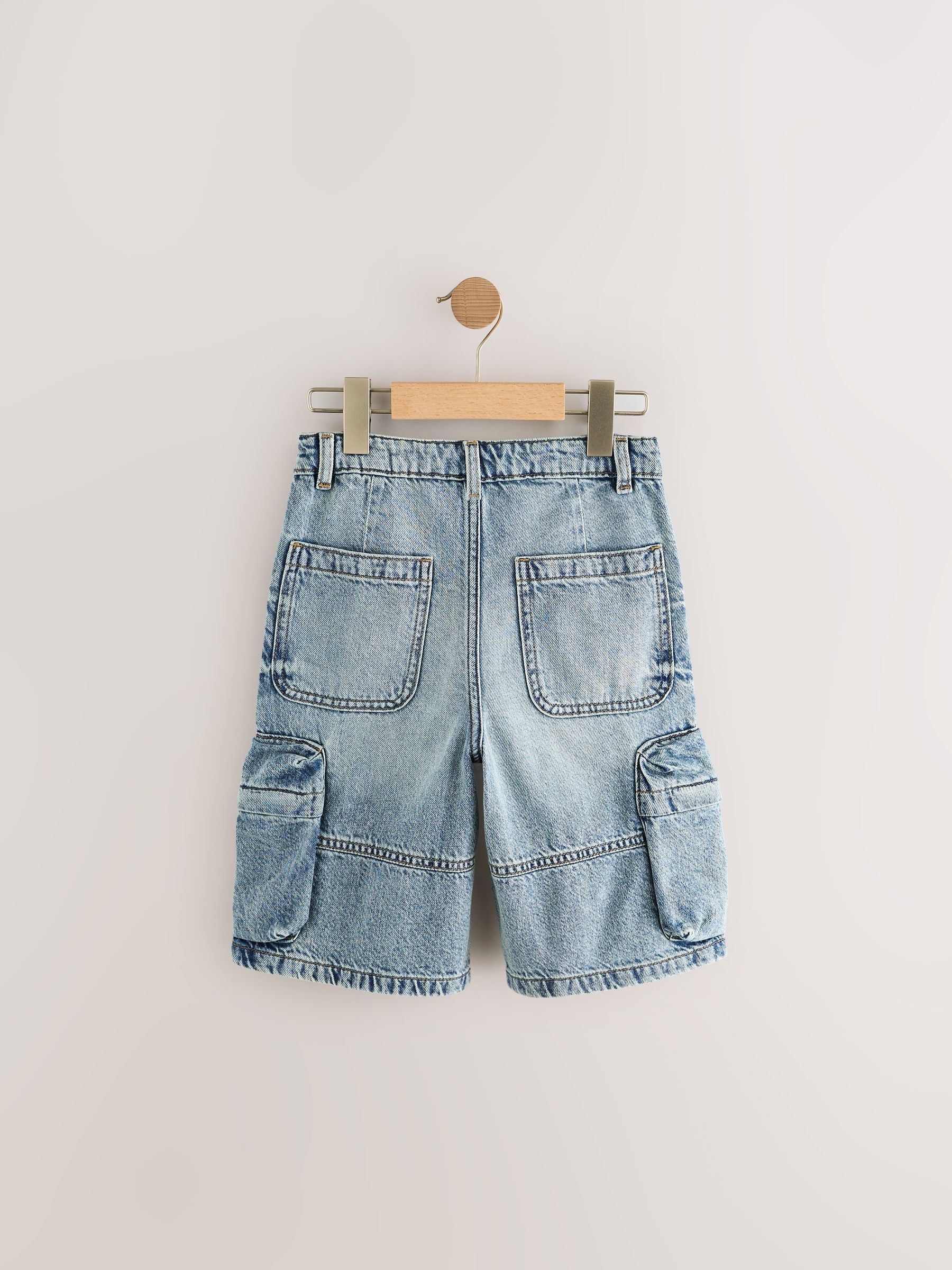 Next Loose fit Pants 'Jort' in Blue