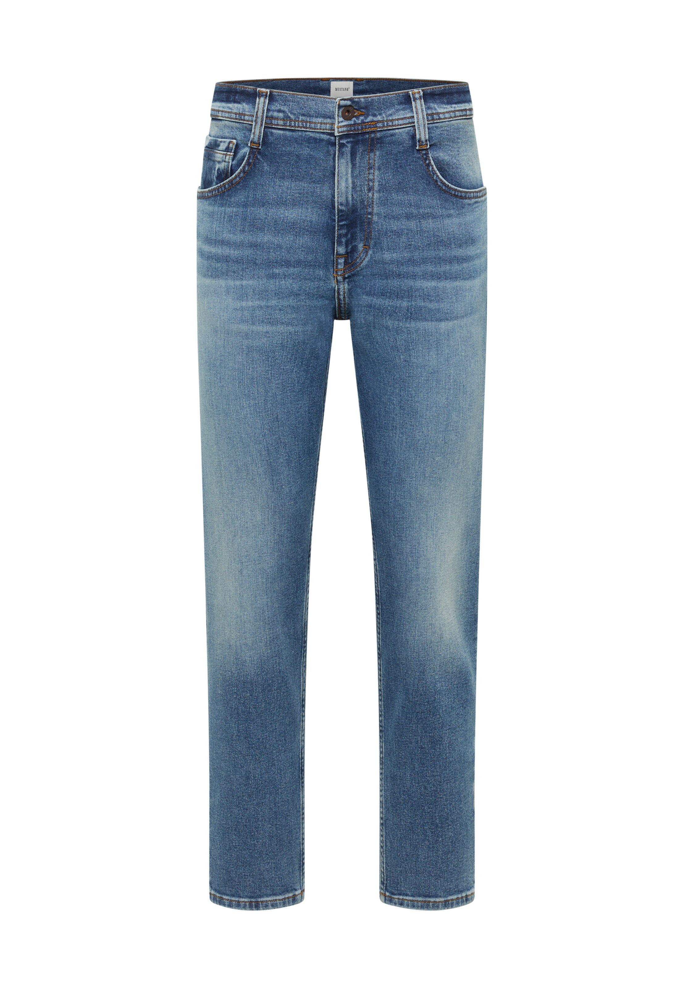 MUSTANG Tapered Jeans in Blue: front