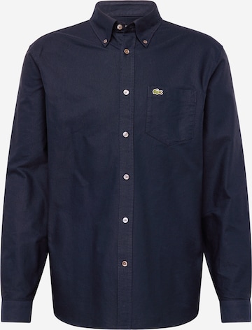 LACOSTE Regular fit Button Up Shirt in Blue: front