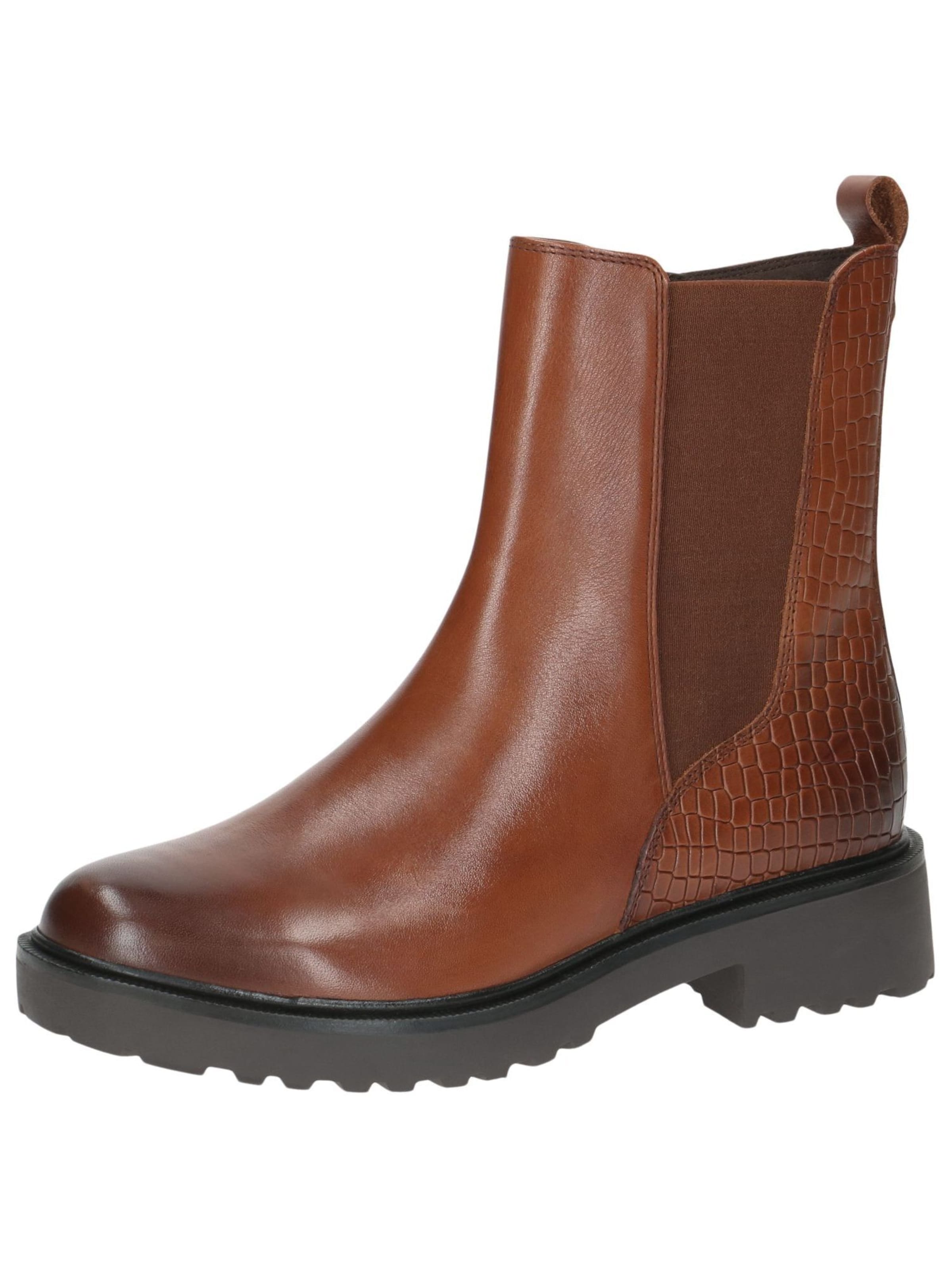 CAPRICE Chelsea boots in Bruin: voorkant