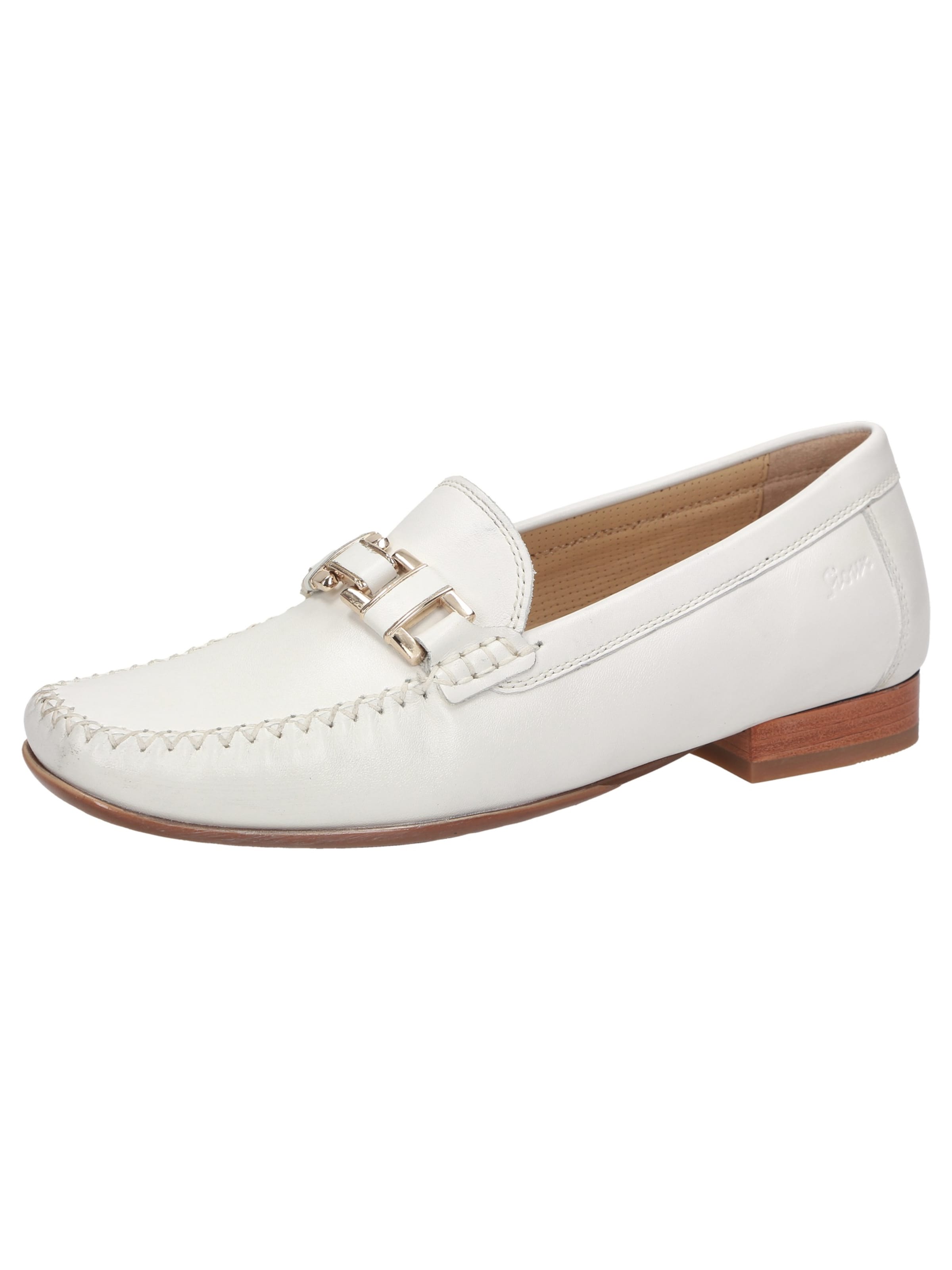 SIOUX Classic Flats 'Cambria' in White: front