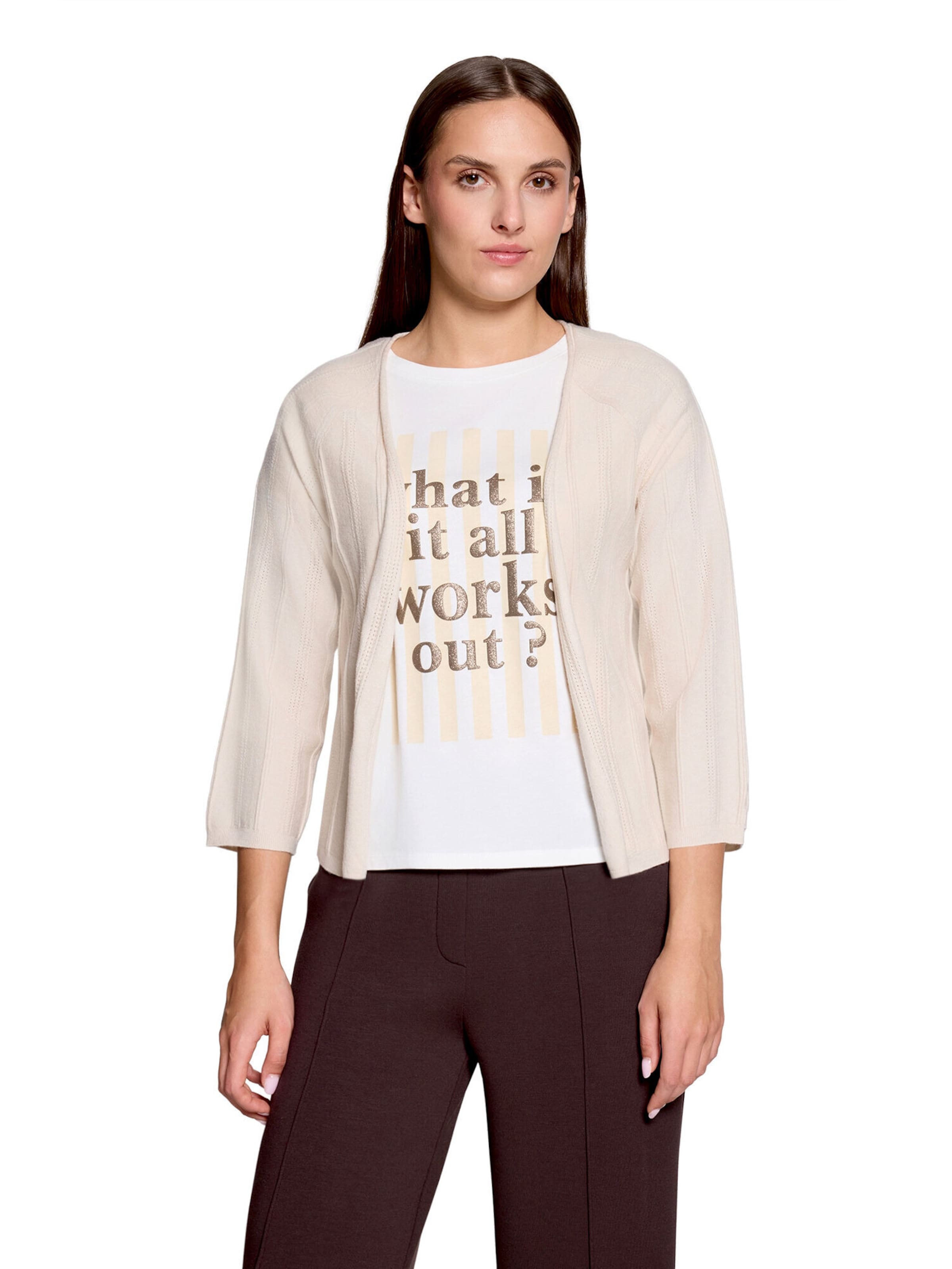 Cardigan Cartoon en beige : devant
