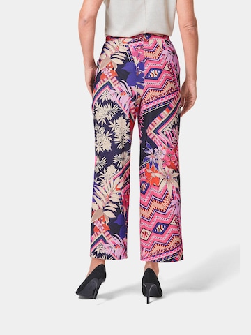 Goldner Loose fit Pleated Pants 'LOUISA' in Mixed colors