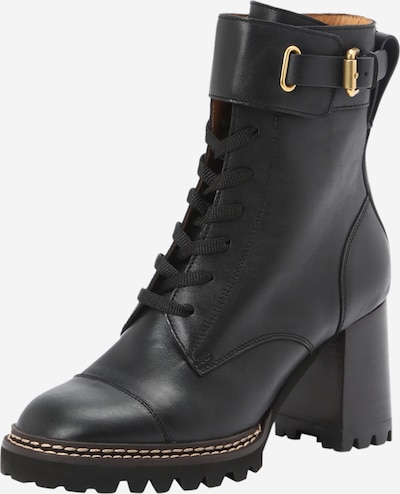 See by Chloé Lace-up bootie 'Mallory' in Black, Item view