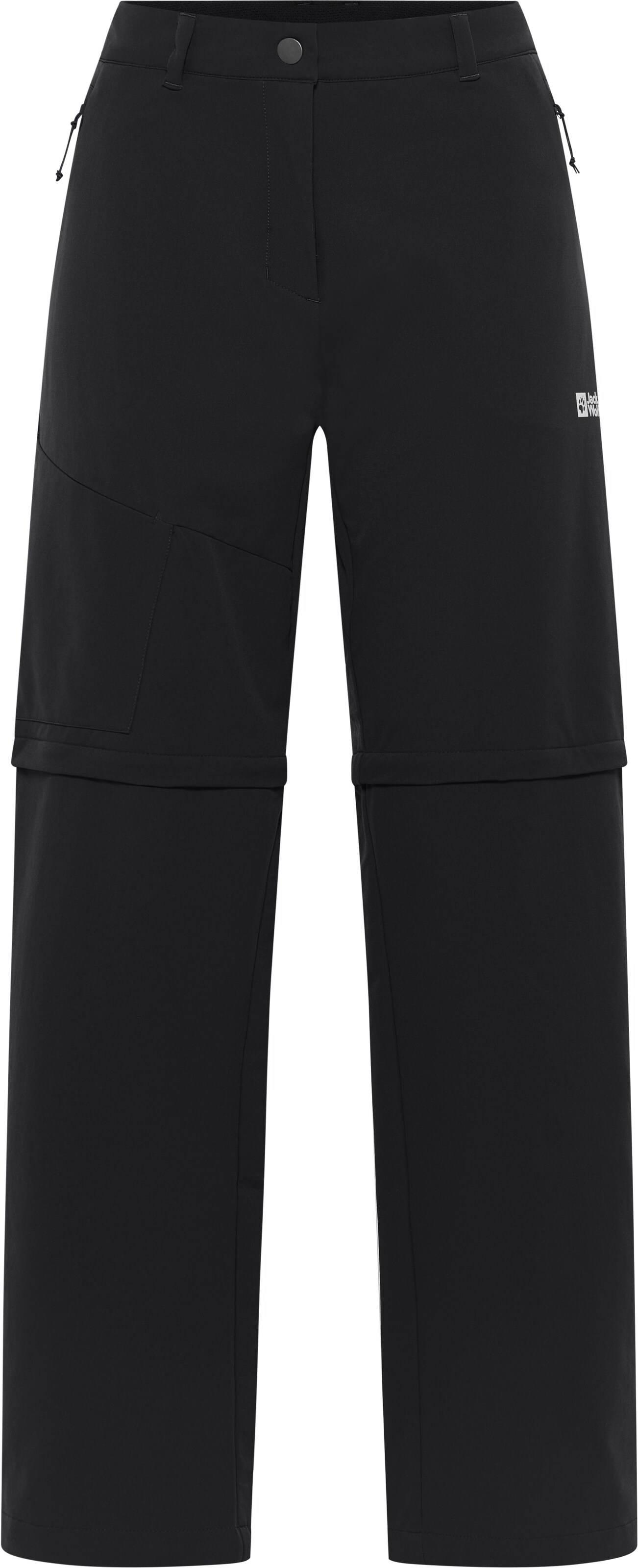 JACK WOLFSKIN Regular Outdoorhose 'Pico' in Schwarz: Vorderseite