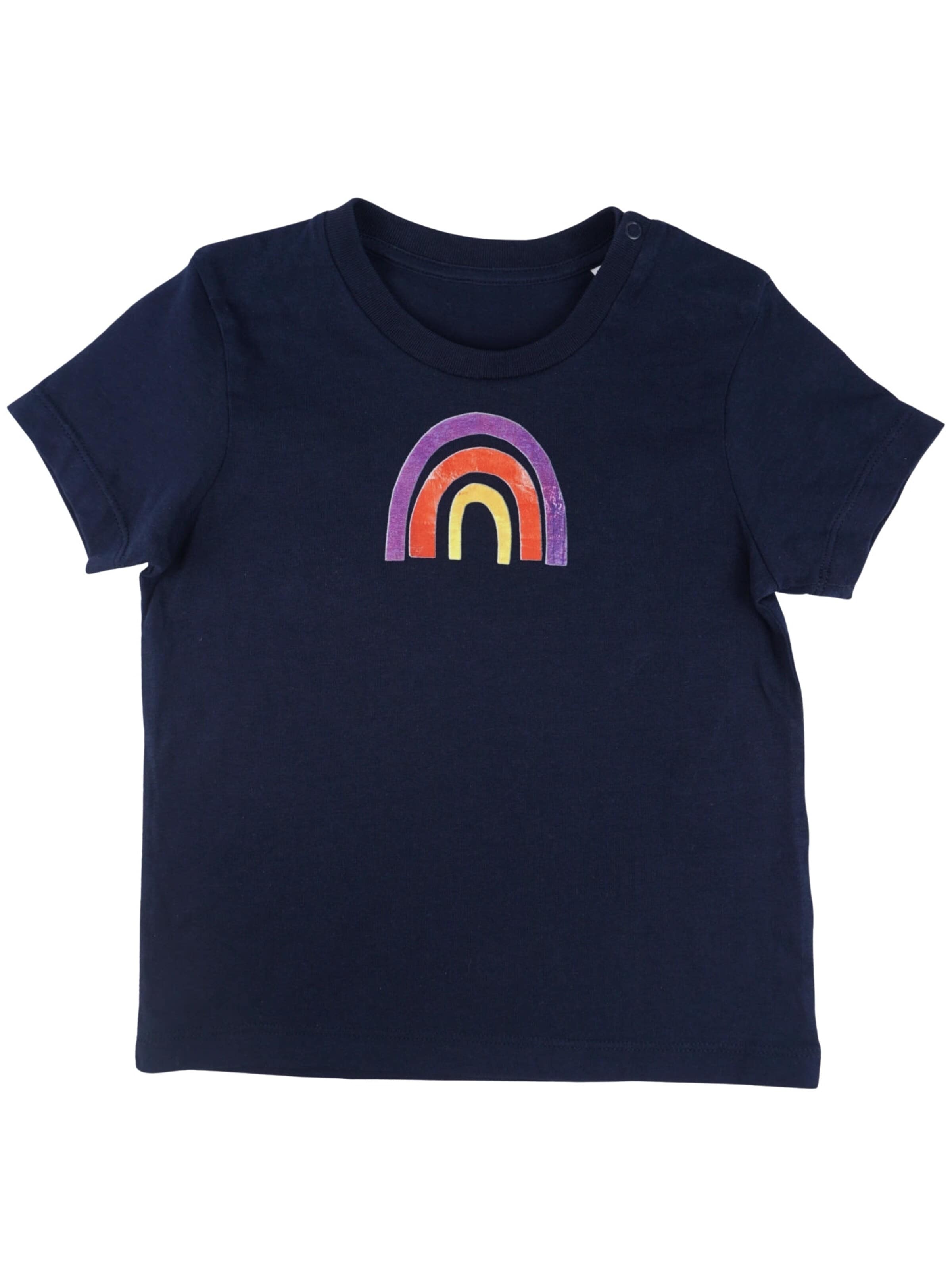MelaDi Shirt 'Regenbogen' in Blue: front