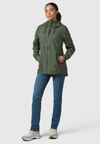 Ragwear Performance Jacket in Green: front