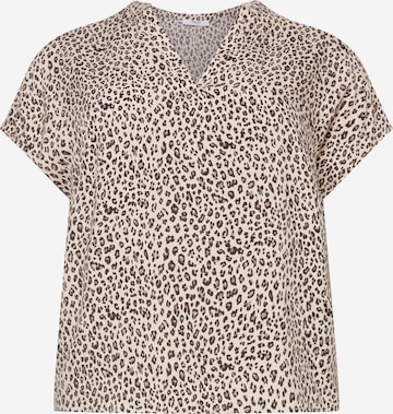 ABOUT YOU Curvy Shirt 'Mele' in Brown: front
