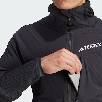 ADIDAS TERREX Athletic Fleece Jacket 'Techrock' in Black