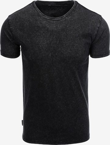 T-Shirt 'S1638' Ombre en noir : devant