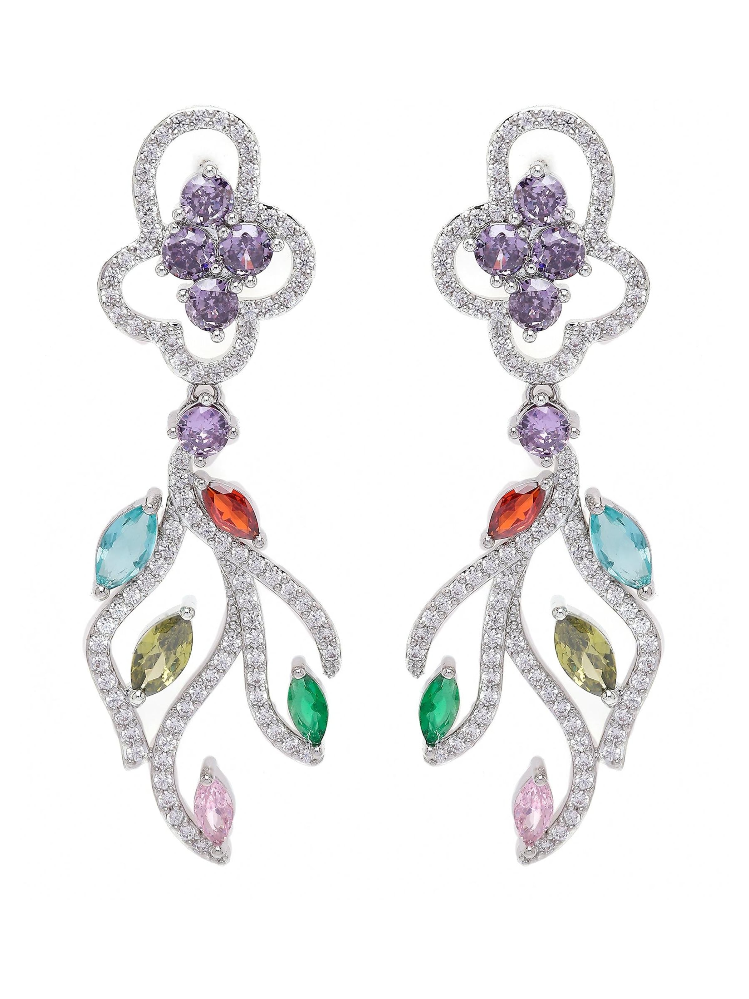 AVANT-GARDE PARIS Boucles d'oreilles 'Gabrielaka' en mélange de couleurs, Vue avec produit