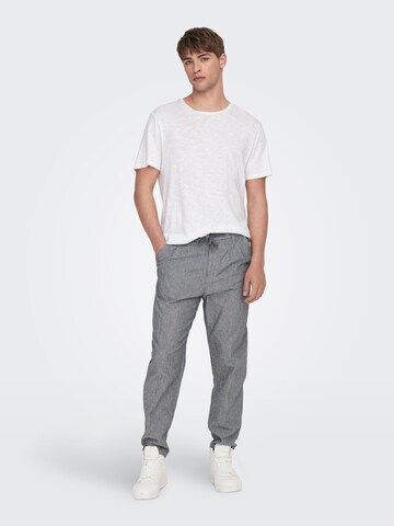 Only & Sons Regular Pants 'Linus' in Blue