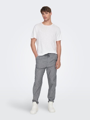 Only & Sons Regular Pants 'Linus' in Blue