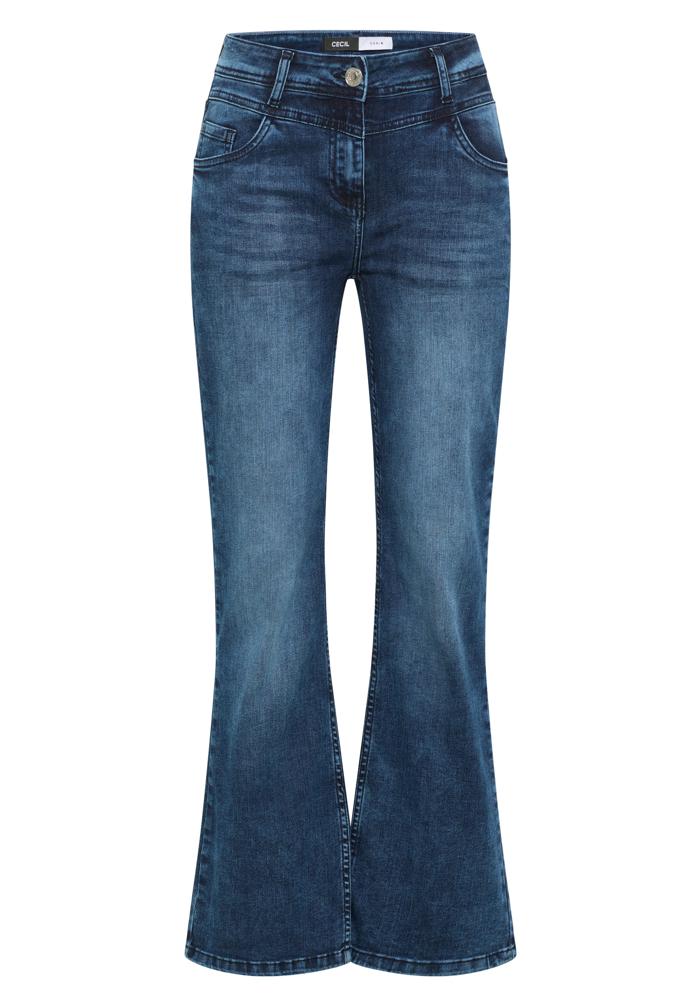 CECIL Bootcut Jeans in Blau: Vorderseite