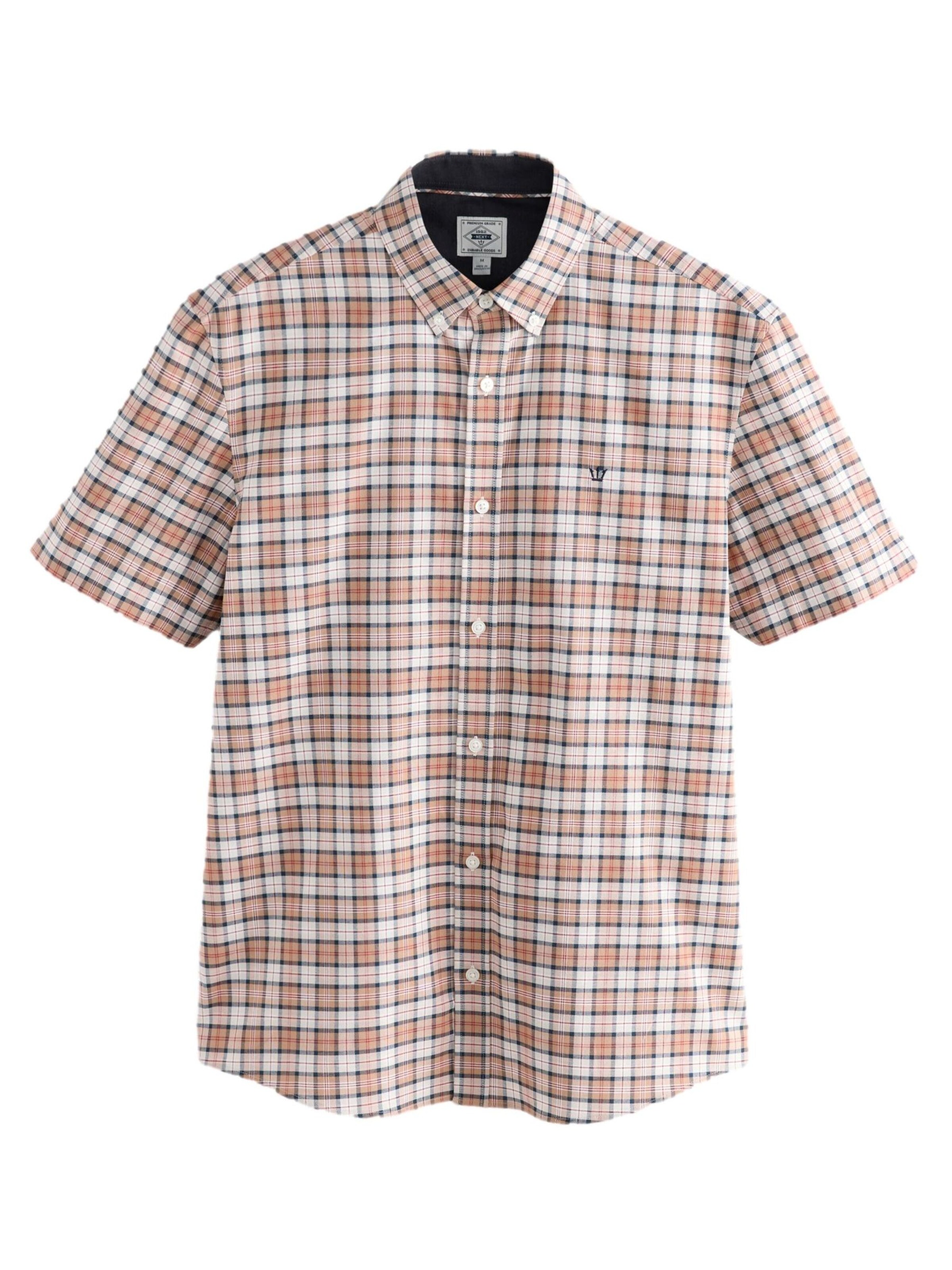 Next Regular Fit Hemd 'Oxford' in Beige: Vorderseite