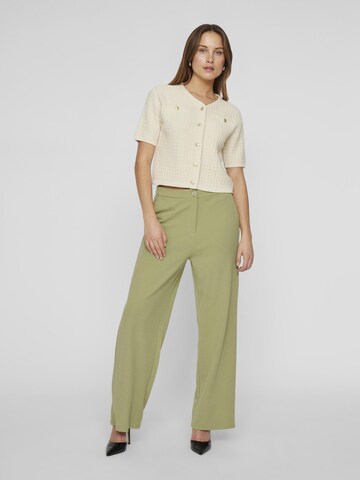 VILA Wide leg Broek in Groen