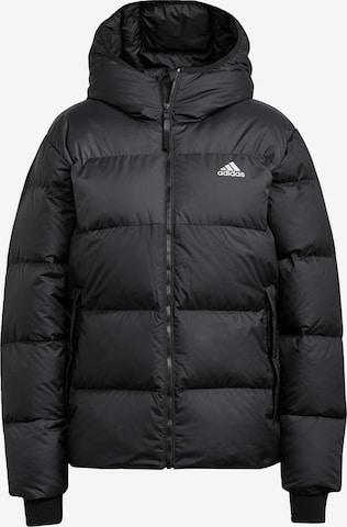 ADIDAS PERFORMANCE Outdoor Jacket 'D11 Big Baffle' in Black: front