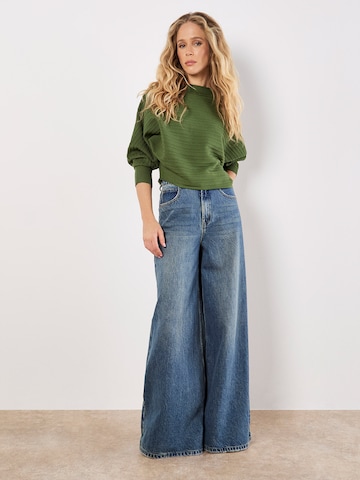 Pull-over ' ' Apricot en vert