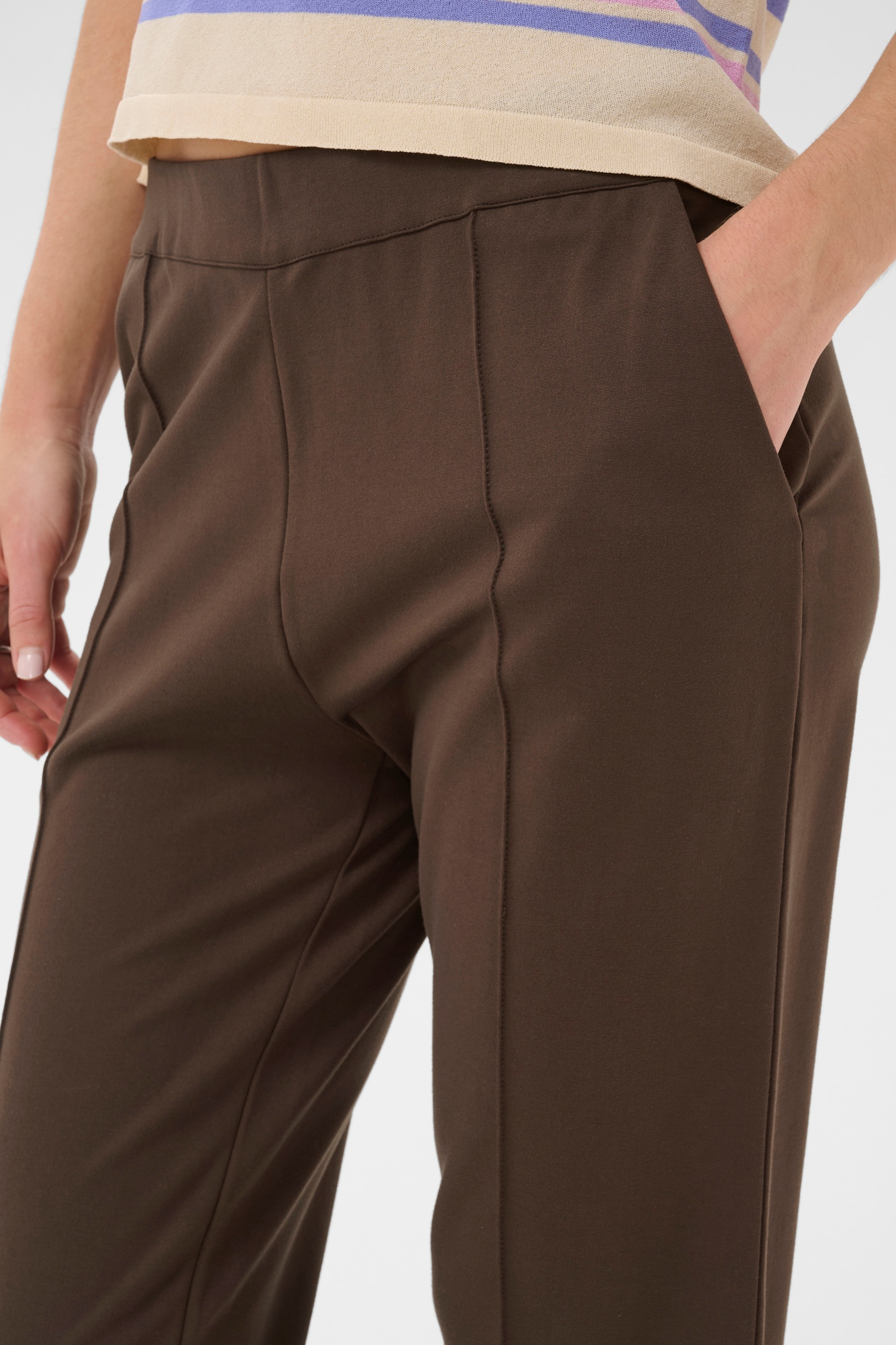 SAINT TROPEZ Regular Hose 'GennySZ' in Braun