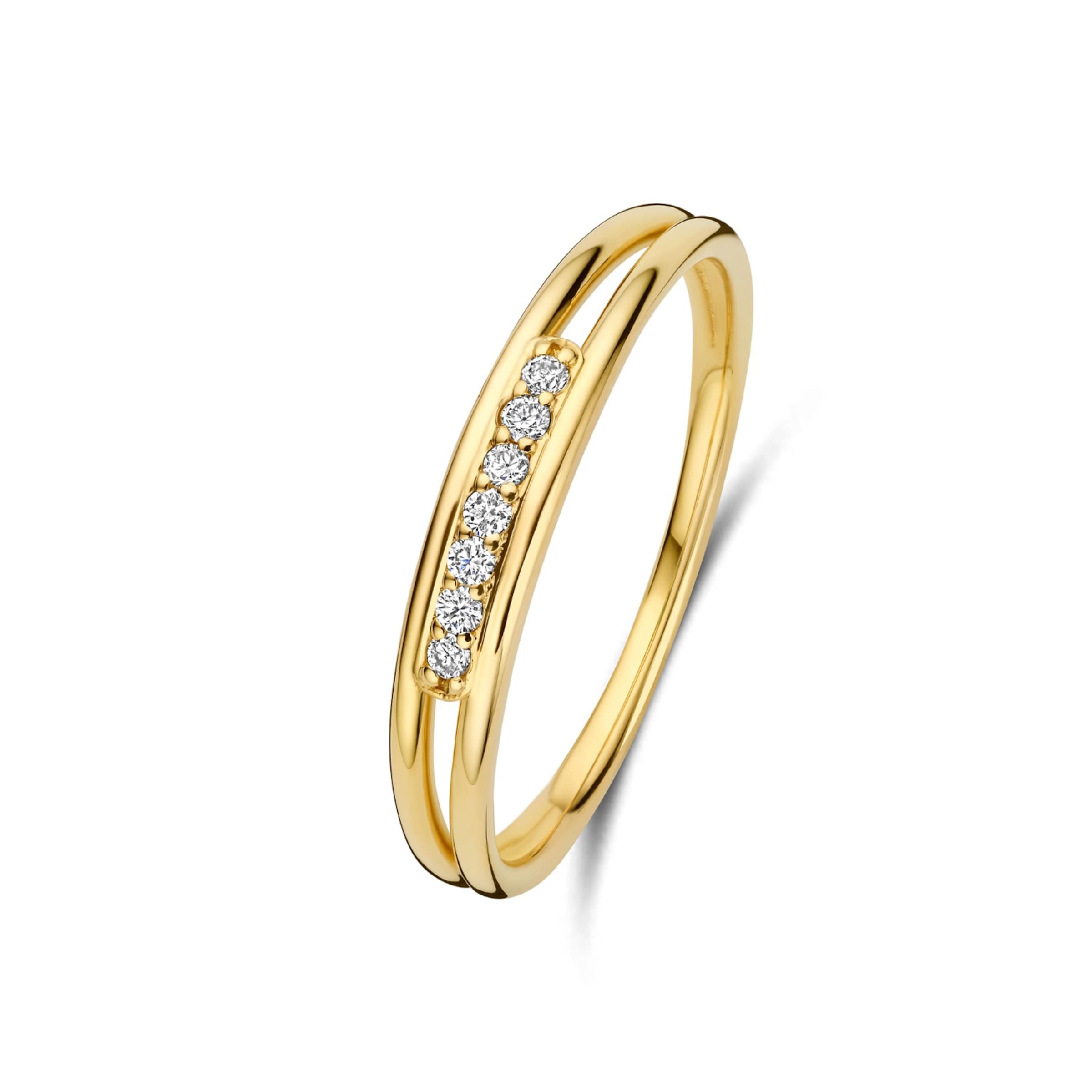 Isabel Bernard Ring in de kleur Goud, Productweergave