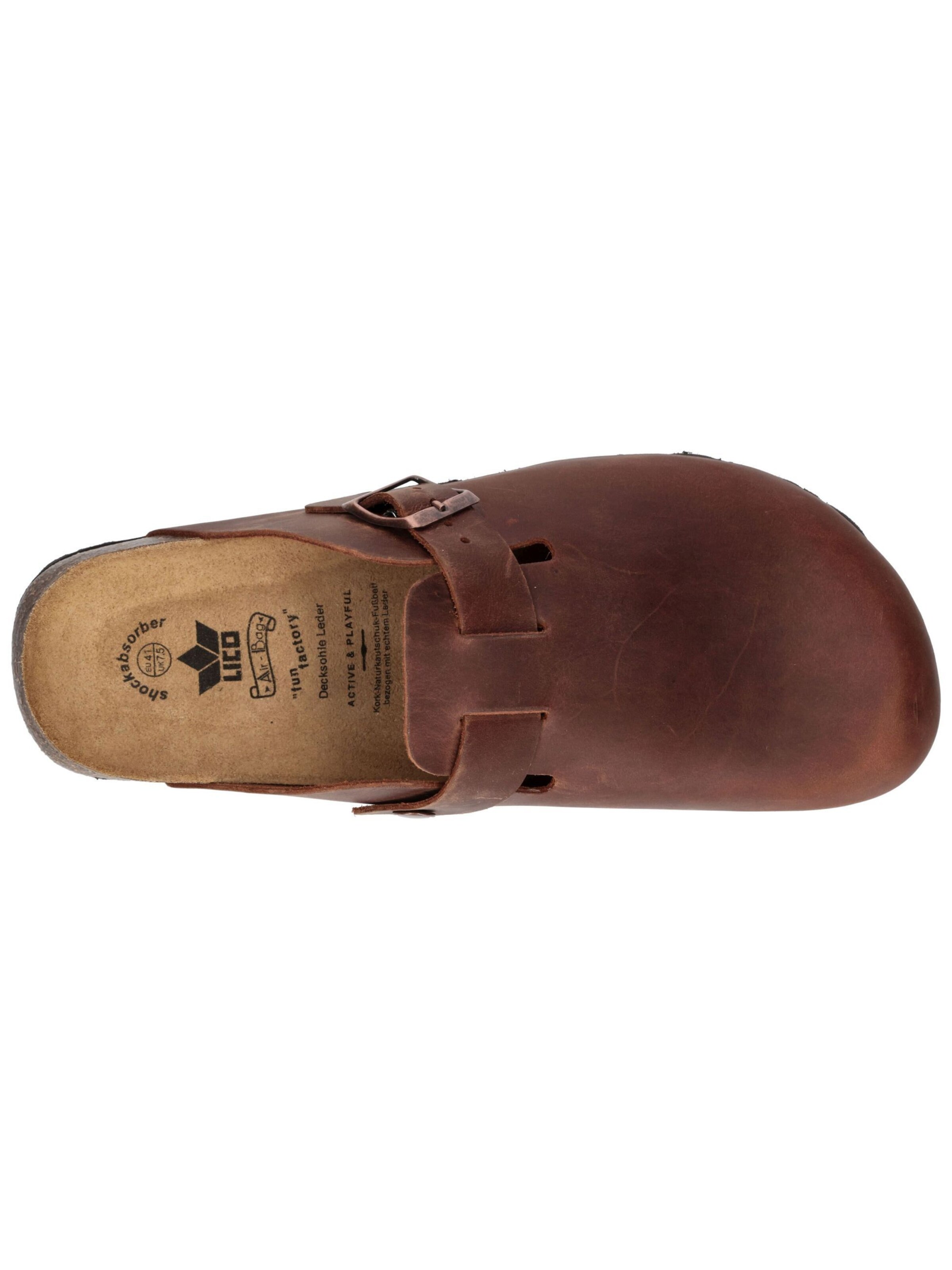LICO Clogs 'Bioline' in Brown