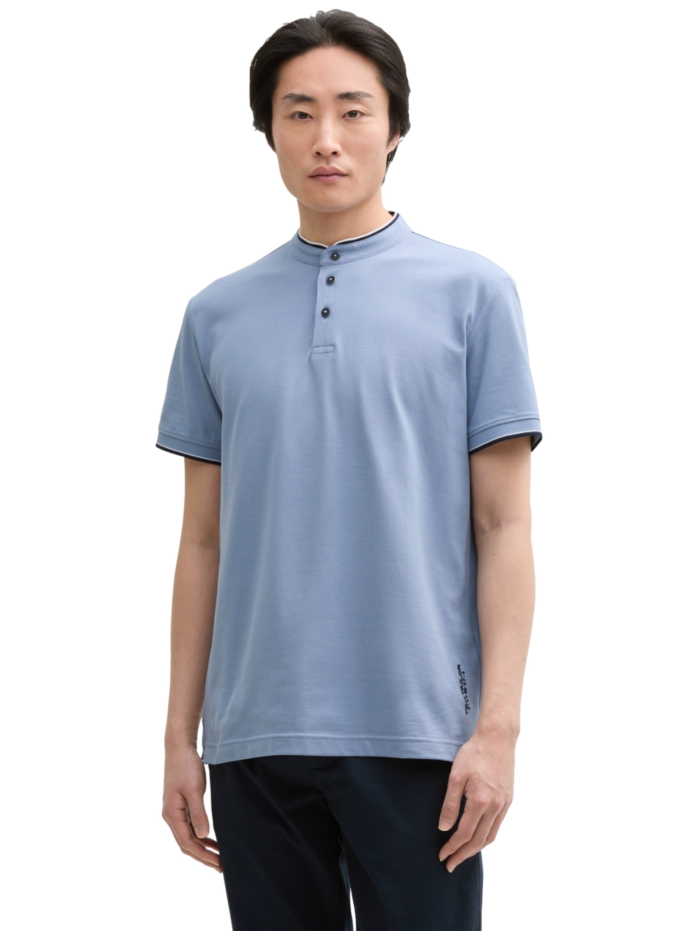 TOM TAILOR Shirt in Blue: front